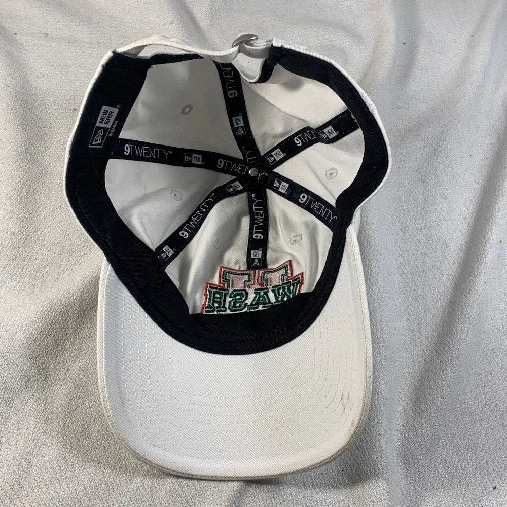 Womens White New Era ‘Wash U’ Cap